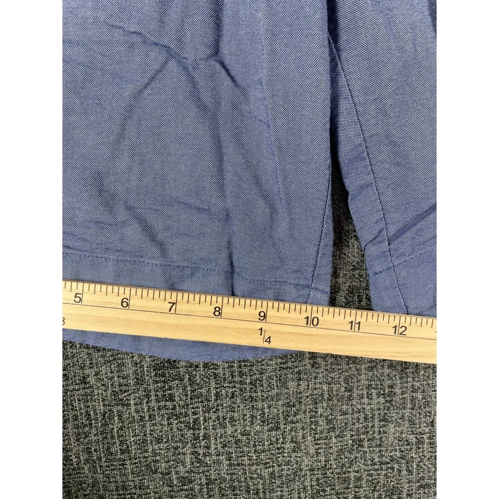 J.Crew Gramercy Mens Blue Micro Pattern Flat Front Shorts Size 32w 9 Inch Inseam